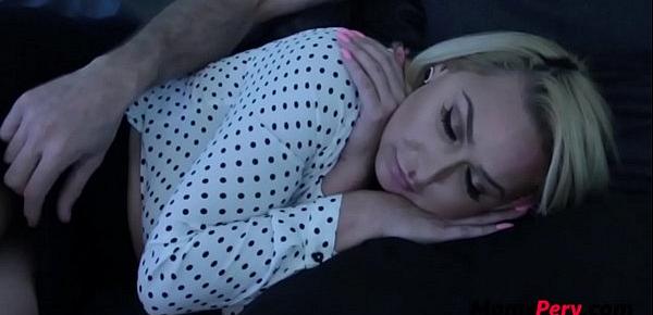  Blonde Mother Blows Son In Sleep- Nina Kayy